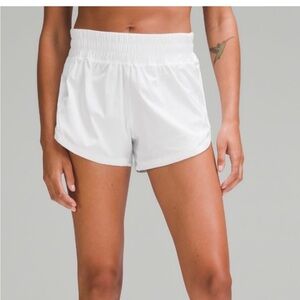 Lululemon Track That White Shorts, Size 8